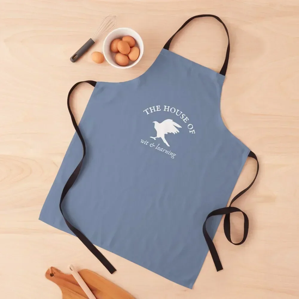 

The house of wit and learning Apron work ladies kitchen item Apron
