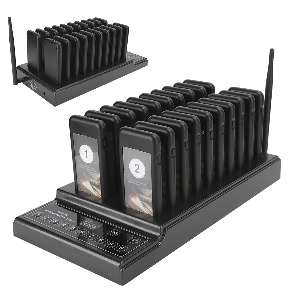 SU-68Z Pager Wireless Calling System Queuing Guest Paging System 999‑Channel Restaurant Pager 110-240V