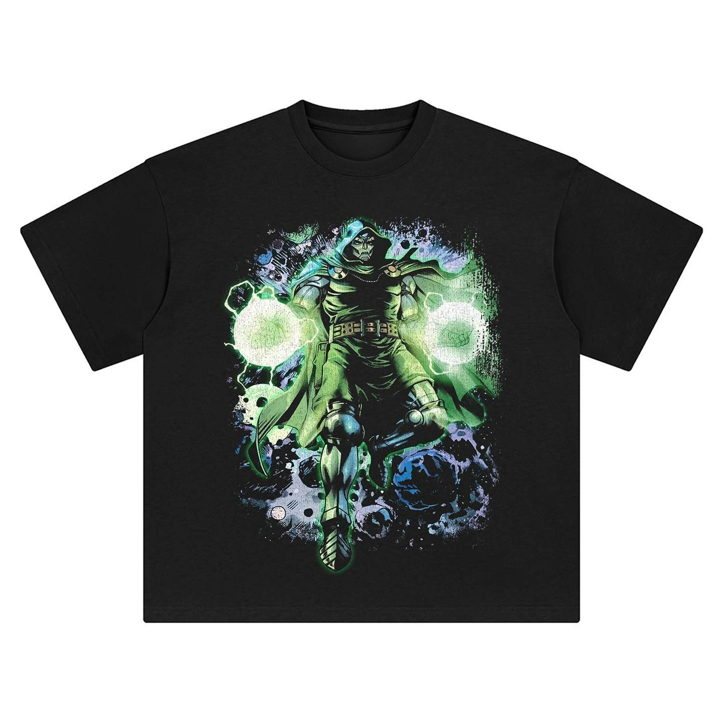 ONE PIECE Camiseta de manga corta con estampado de Luffy de cuarta marcha de animación masculina, Top Retro americano de manga larga de una pieza