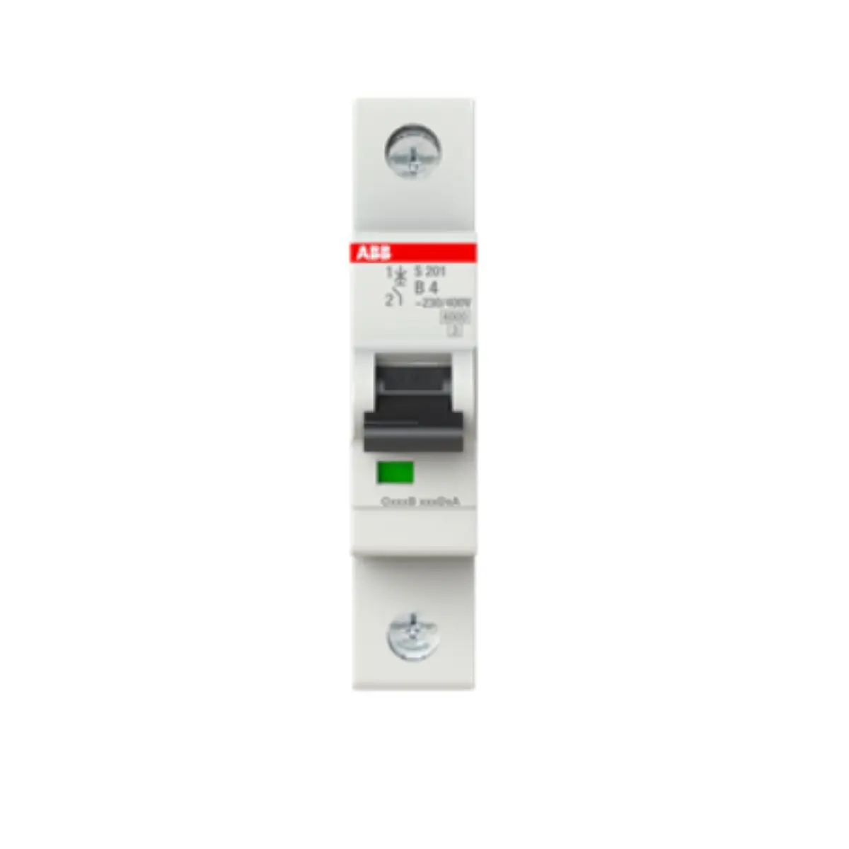 12 pcs 2CDS251001R0045 S201-B4 10134530 Miniature Circuit Breaker - S200 - 1P - 4 A - B - (230 / 400 V AC) 6 kA