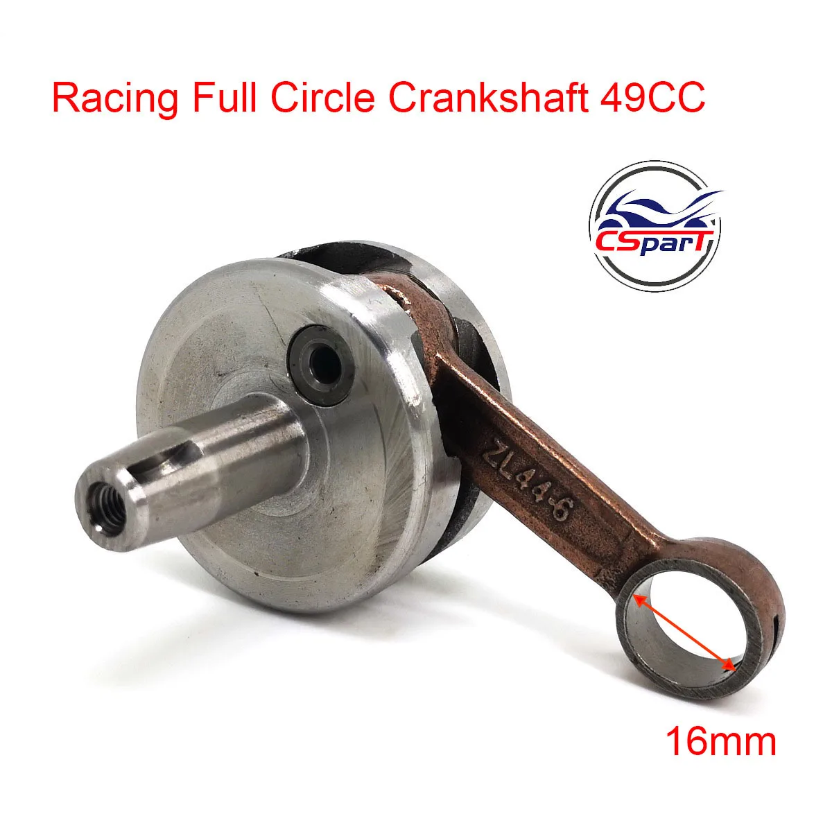 Performance Full Circle  Crankshaft Shaft for 47CC 49CC 40-6 44-6 Mini Moto Pocket Dirt Pit Bike ATV Gas Scooter