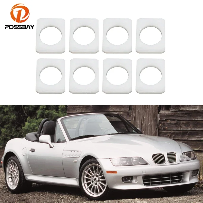 8 Pcs Car White Seat Rail Bushing for BMW Z3 E36 E37 E38 1994 1995 1996 1997 1998 1999 2000 2001 2002 Z3M M Roadster M Coupe