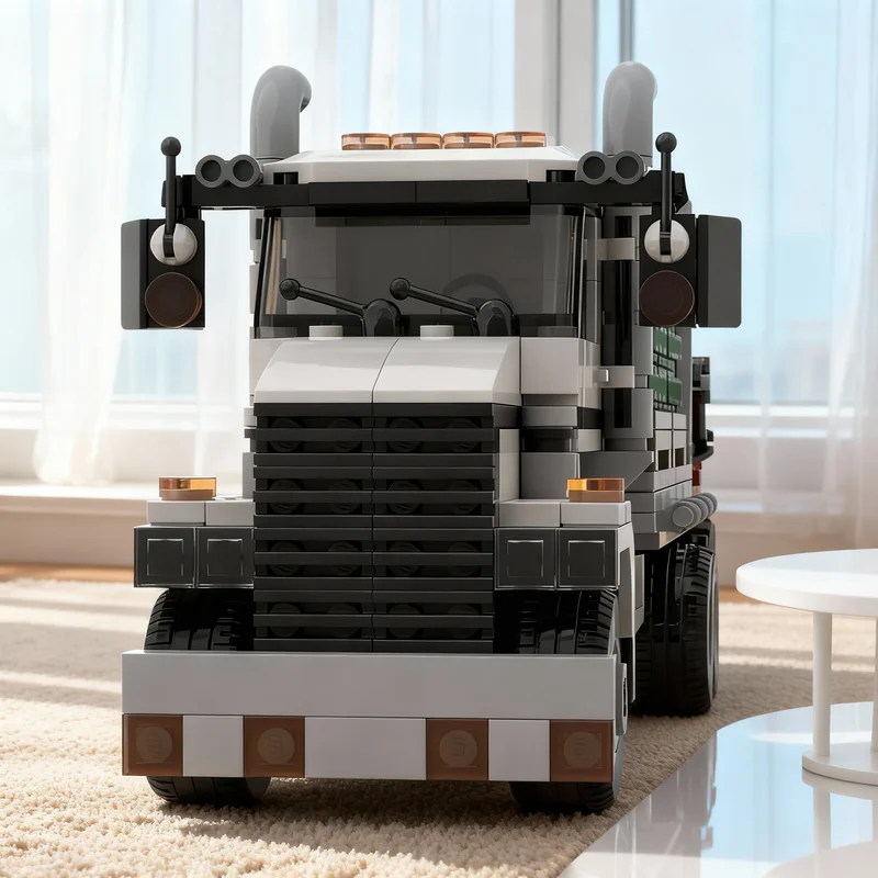 

978pcs MOC Turf Delivery Truck Forklift City Model Building Blocks Construction Idea Christmas Gift Education Brick Toys Kids