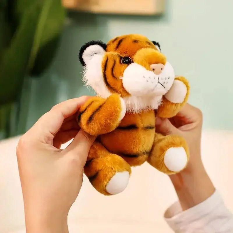 Real Life Baby Tiger Plush Toy Stuffed Soft Wild Animal Forest Tiger Pillow Dolls for Kids Boys Birthday Gifts Valentine's Day