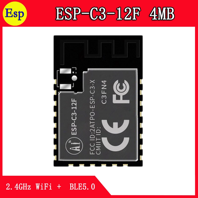 ESP-C3-12F ESP-C3 WiFi + BLE5.0 2.4GHz WiFi ESP32-C3 ganda nirkabel