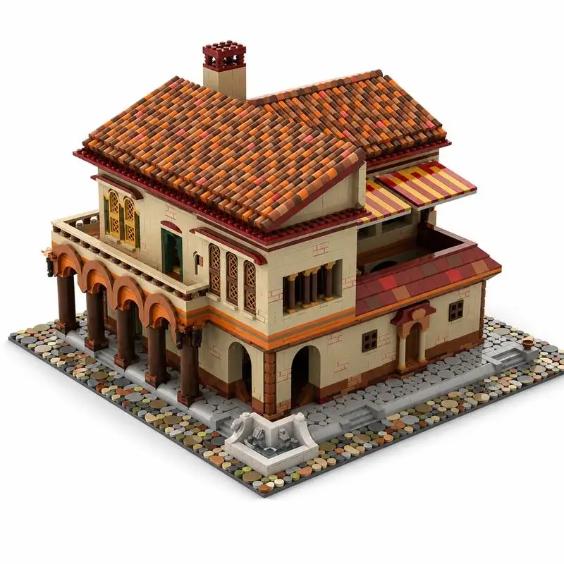 6101 Teile Römische Insula Bäckerei MOC Architekturmodell Benutzerdefiniertes Puzzle DIY Montage Lernspielzeug Geschenk Sammlung Ausstellungsstück Bausteine