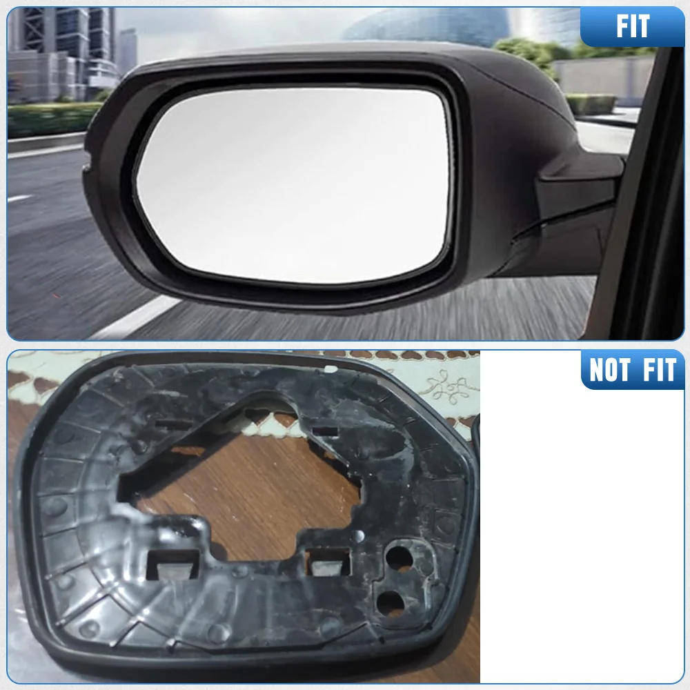 Heated Side Door Wing Mirror Glass Rear View Mirror Glass for Honda CRV 2007 2008 2009 2010 2011 LHD for US Veision 76253SWA315