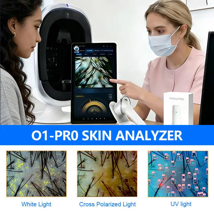 Smart 3D Face Digital Wrinkle Pigmentation Precision Scalp Skin Analysis Professional AI Diagnosis Driven Salon