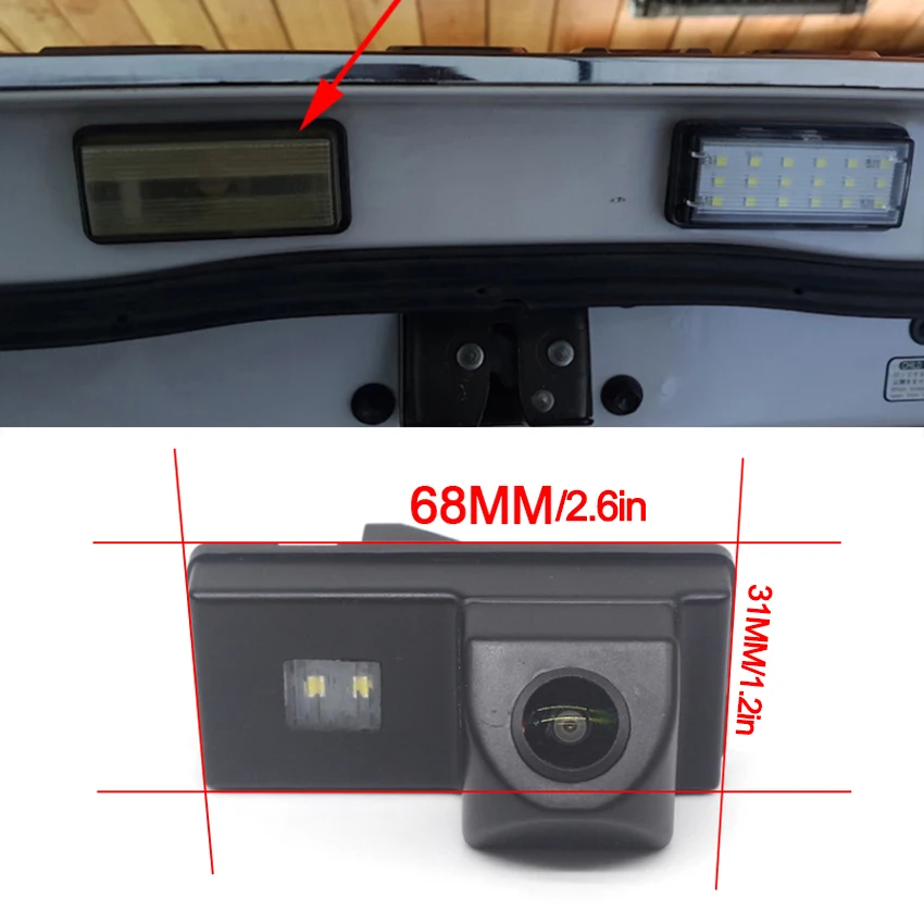 CCD HD AHD Fisheye Rear View Camera Car Reverse Monitor For Lexus GX470 J120 2002~2009 For Lexus LX470 J100 1998~2007