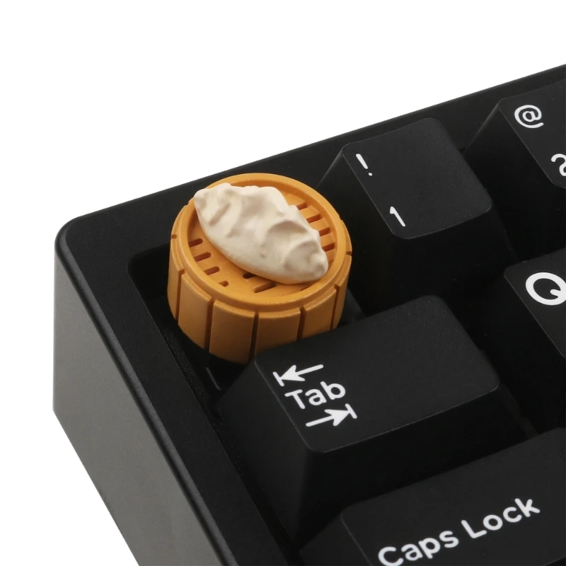 Lovely Steamed Stuffed Bun/Dumpling Magnetic Keycaps For MX Switch For Mechanical Keyboard Delicious Foods Key Cap S29 22 Dropsh