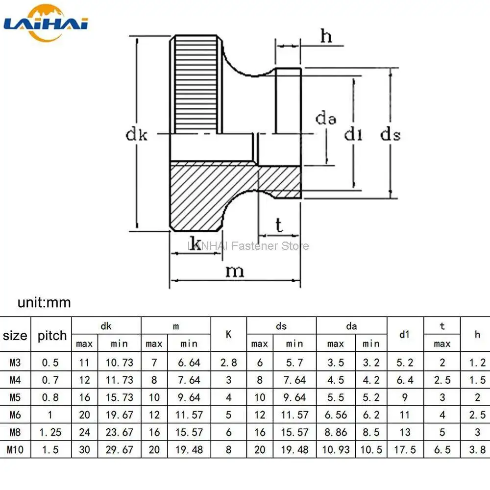 2/5pcs M3 M4 M5 M6 M8 M10 Silver Black GB806 Double Step Adjust Knurl Thumb Nut Hand Tighten Thumbnut 3D Printer Curtain Wall