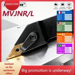 MVJNR1616 MVJNR2020 MVJNR2525 MVJNR3232 External Turning Tool MVJNR MVJNL Lathe Bar Turning Holder CNC Cutting Tool Cutter Bar