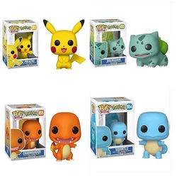 Funko Japanese Pokemons Anime Figure Pikachu Bulbasaur Squirtle Charmander Collection Model Toys Decoration Kawaii Doll KidsGift
