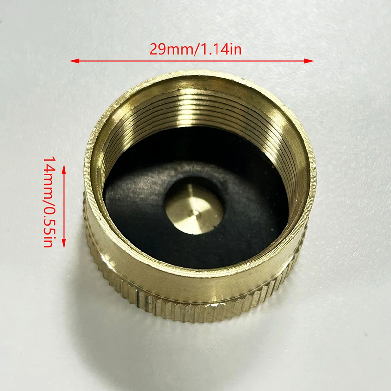 غطاء إعادة تعبئة النحاس 1 رطل زجاجة البروبان خزان الغاز اسطوانة غطاء محكم الغلق غطاء حماية للموقد الخارجي #6