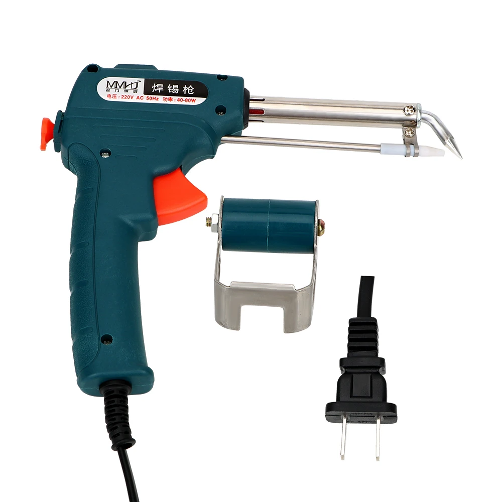 

DIYWORK Electric Soldering Iron Handheld Solder Gun Automatic Send Tin Gun US Conversion Head Solder Wire Welding Tool