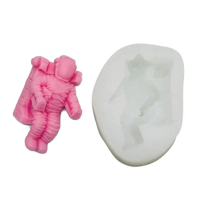 J78F Astronaut Spaceship Ornament Plaster Mold Used for Resin Casting Jewelry Making