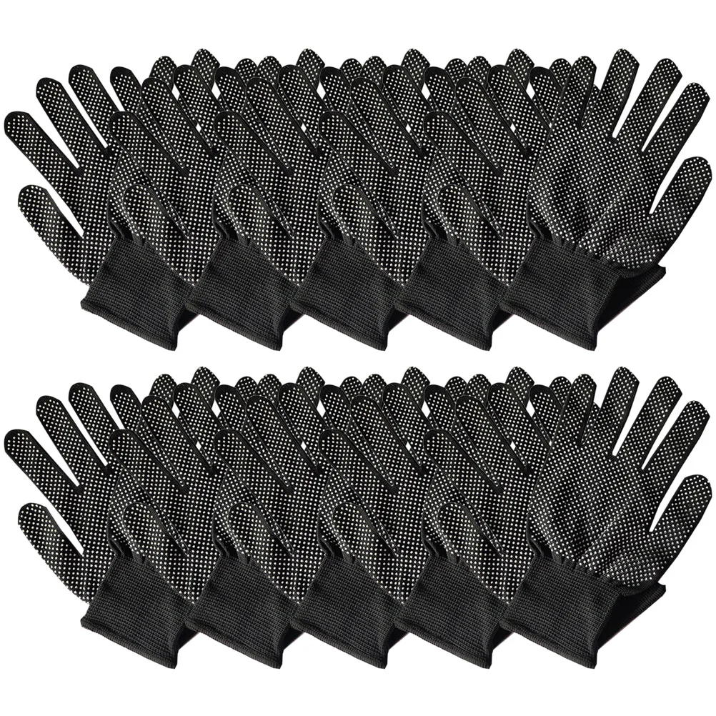 10pcs Anti-Slip For Point Glue Application Breathable Work Safety Gloves Garden Tool Mitten Protective Non-Skid Gardening