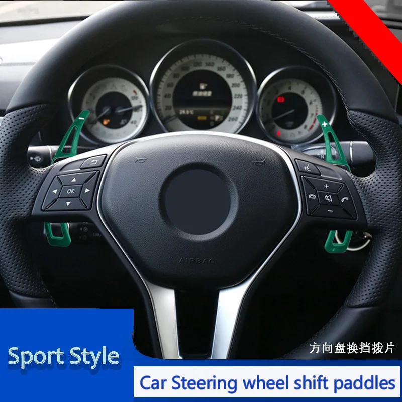 

For Mercedes Benz A-class, B-class, GL GLA, R-class, SLK, M-class, E-Class steering wheel shift paddles, car interior stickers