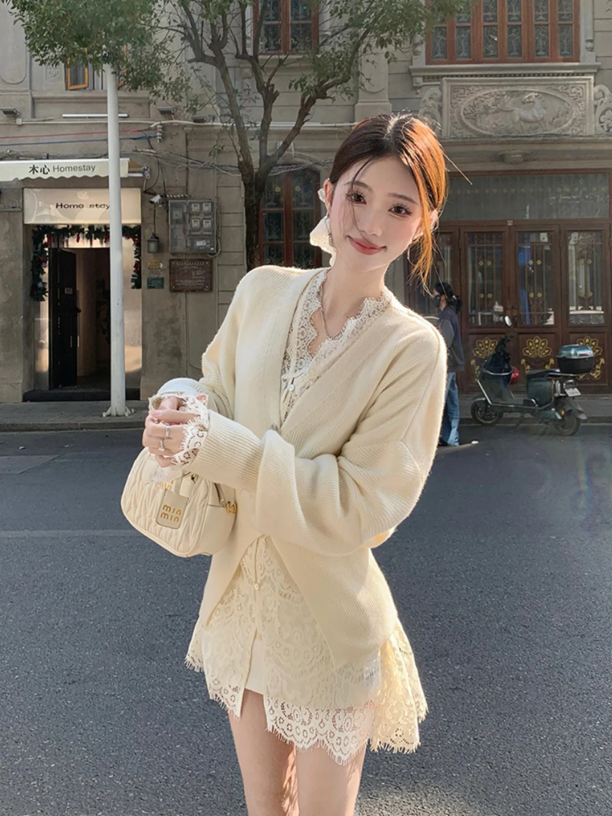 

Свитера Джемперы Кардиганы женские для женщин Кашемировые элегантные нежные вязаные металлические пуговицы в клетку BF Y2K Day Красочный стиль Ins