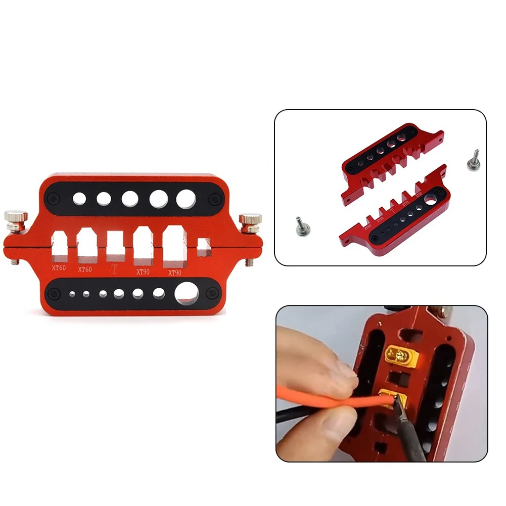 

Multi Function Portable Welding Station Tool Holder for RC Car Parts Easy Installation Precise Round Hole Support for Wires