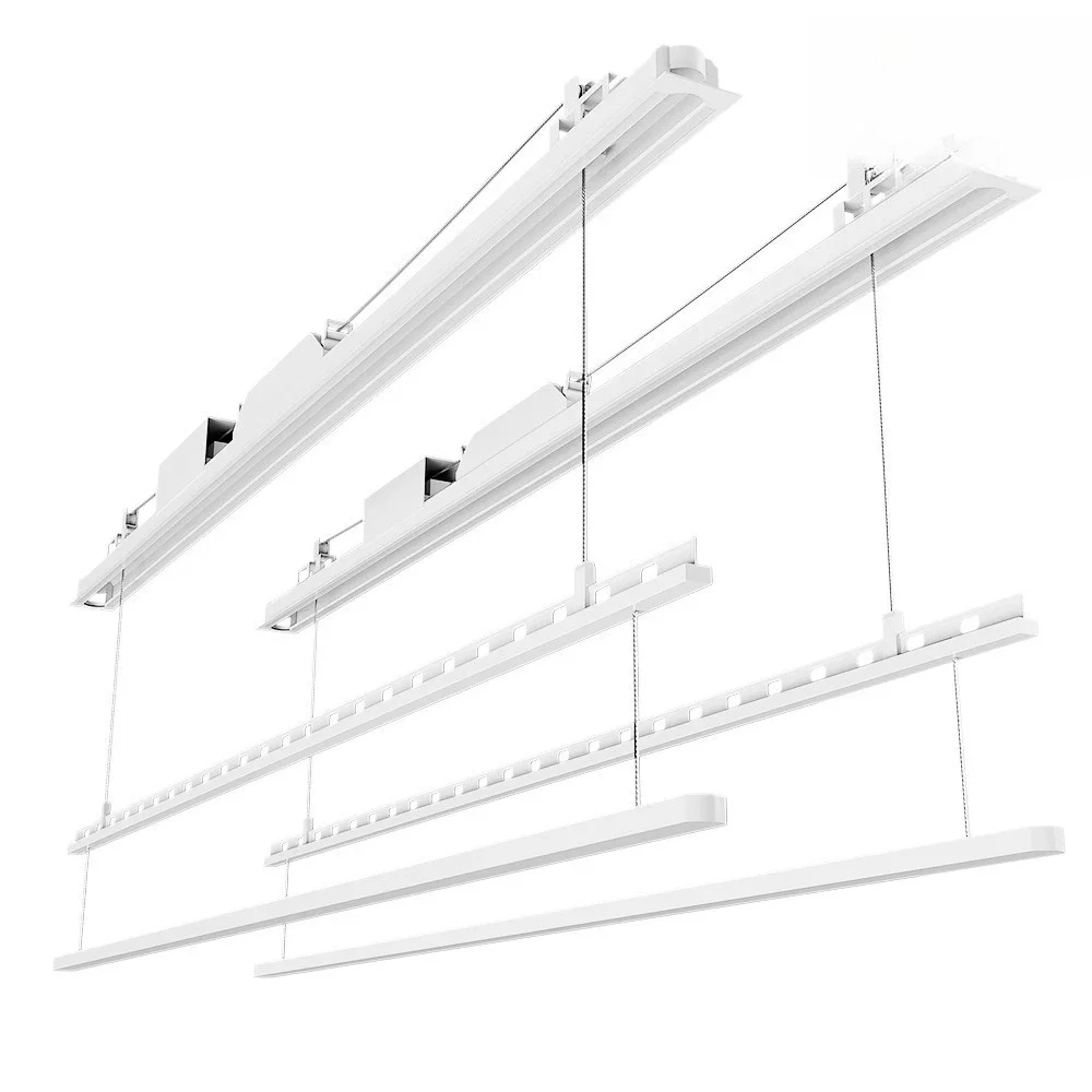 

Electric invisible drying rack, balcony embedded, lifting intelligence