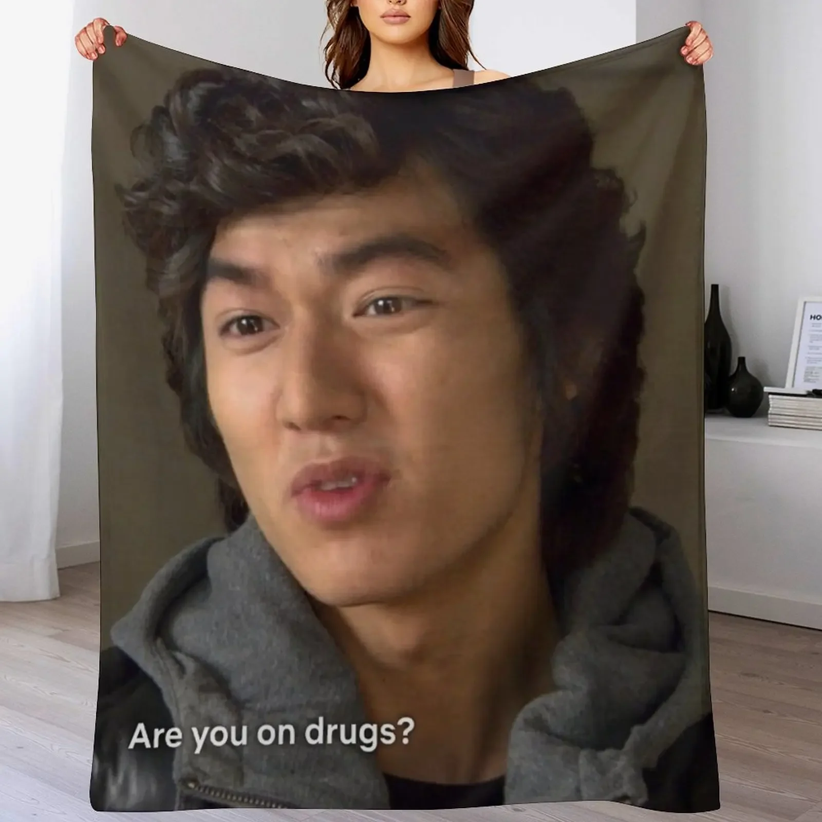 New Boys Over Flowers Meme Throw Blanket Cozy Home Blanket Gift for Christmas Holiday