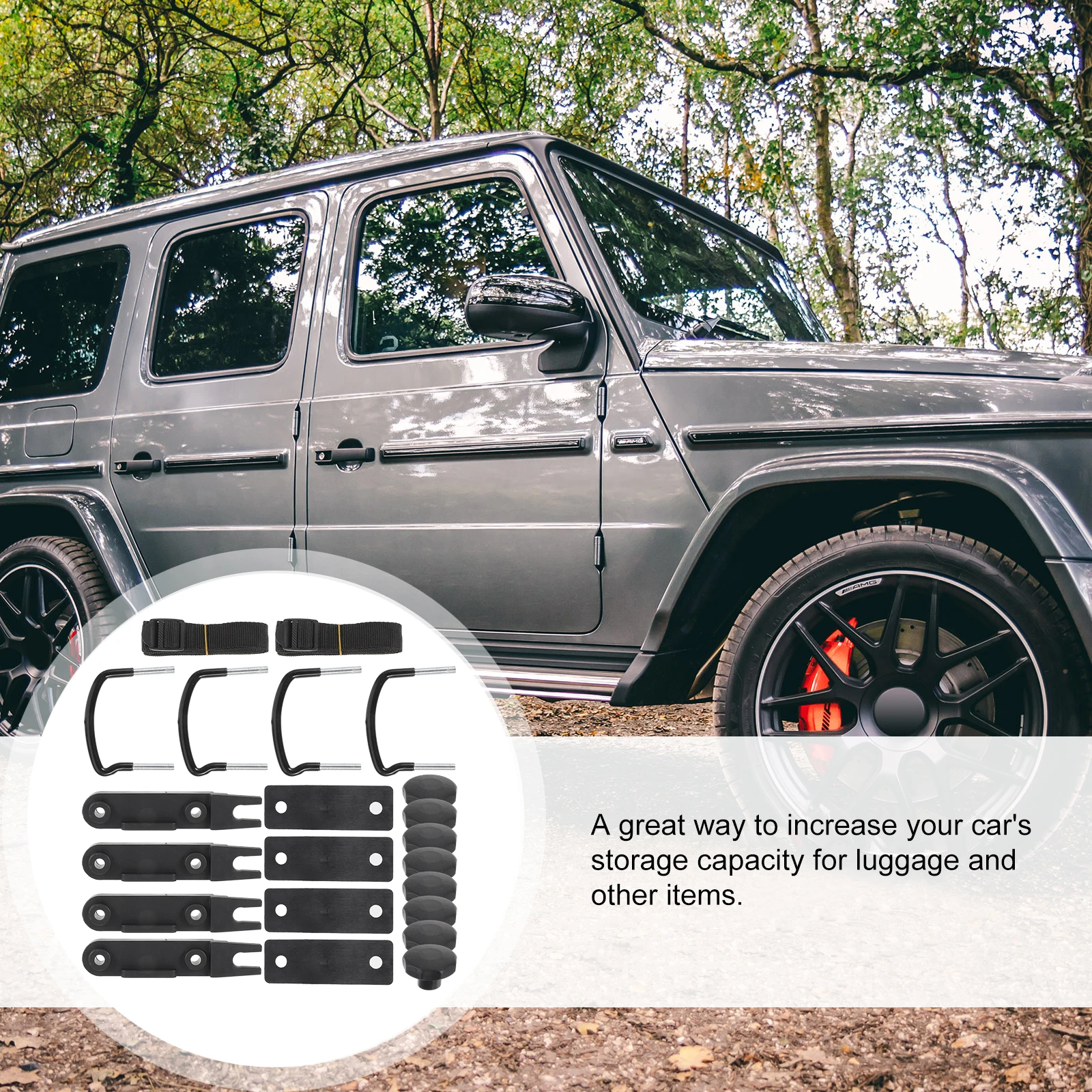 

-bolt Accessories Roof Rack Mounting Brackets Lightweight Plastic Luggage Box Clamps Cargo Carrier Bolts Rooftop