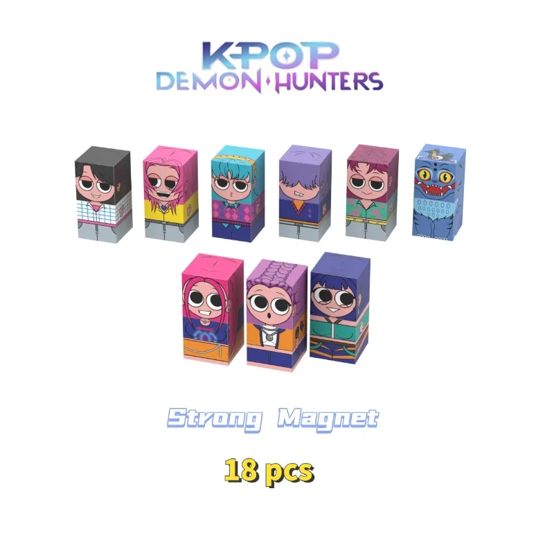 MOC K pop Demon Hunters Blocchi magnetici Giocattoli Musica Anime Coreano K POP Ragazza Gruppo Raccogliere Giocattolo per bambini Regalo di Natale