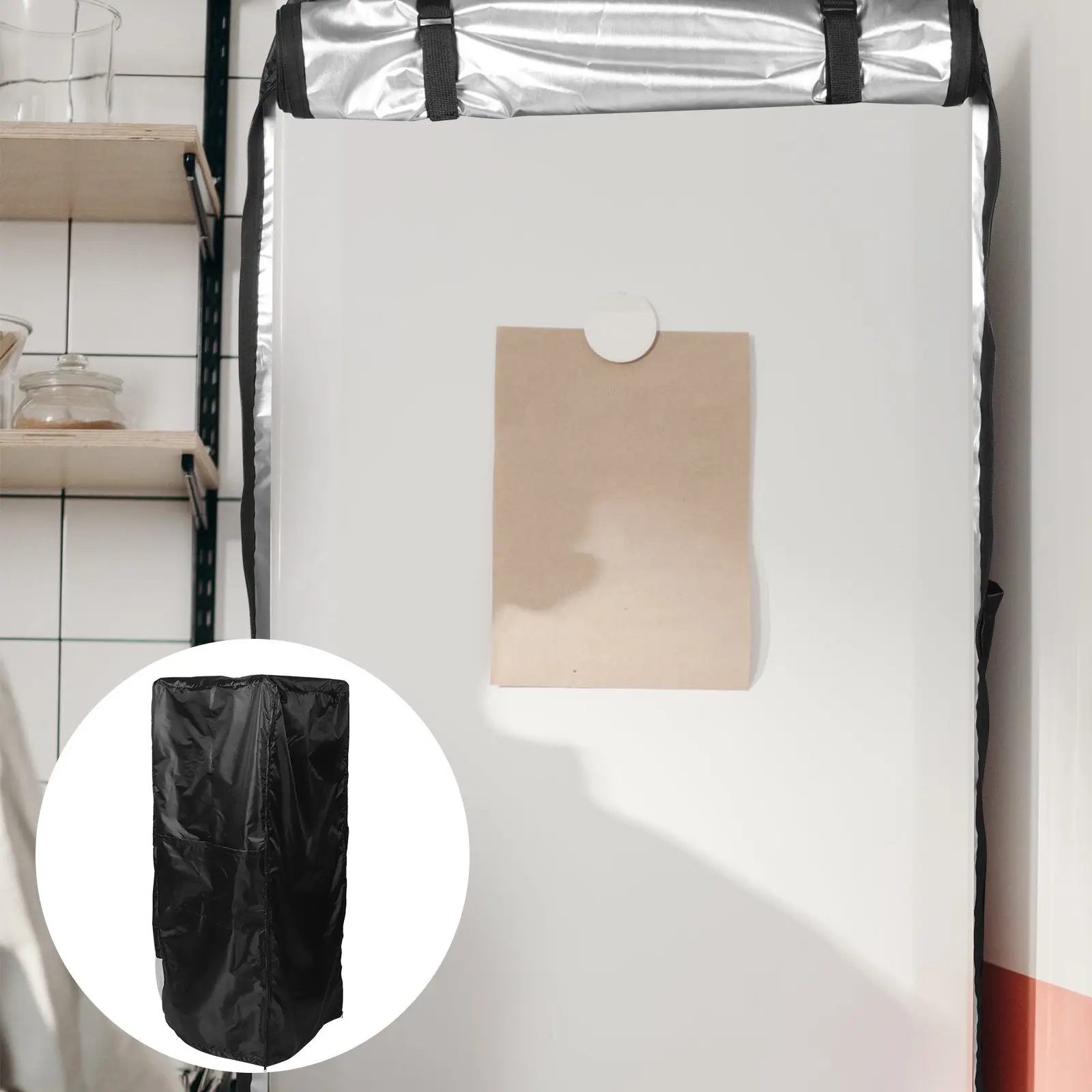 

Oxford Cloth Upright Fridge Cover Refrigerator Protector Household Appliance Cover Standing Vertical Fridge Fabric Protector