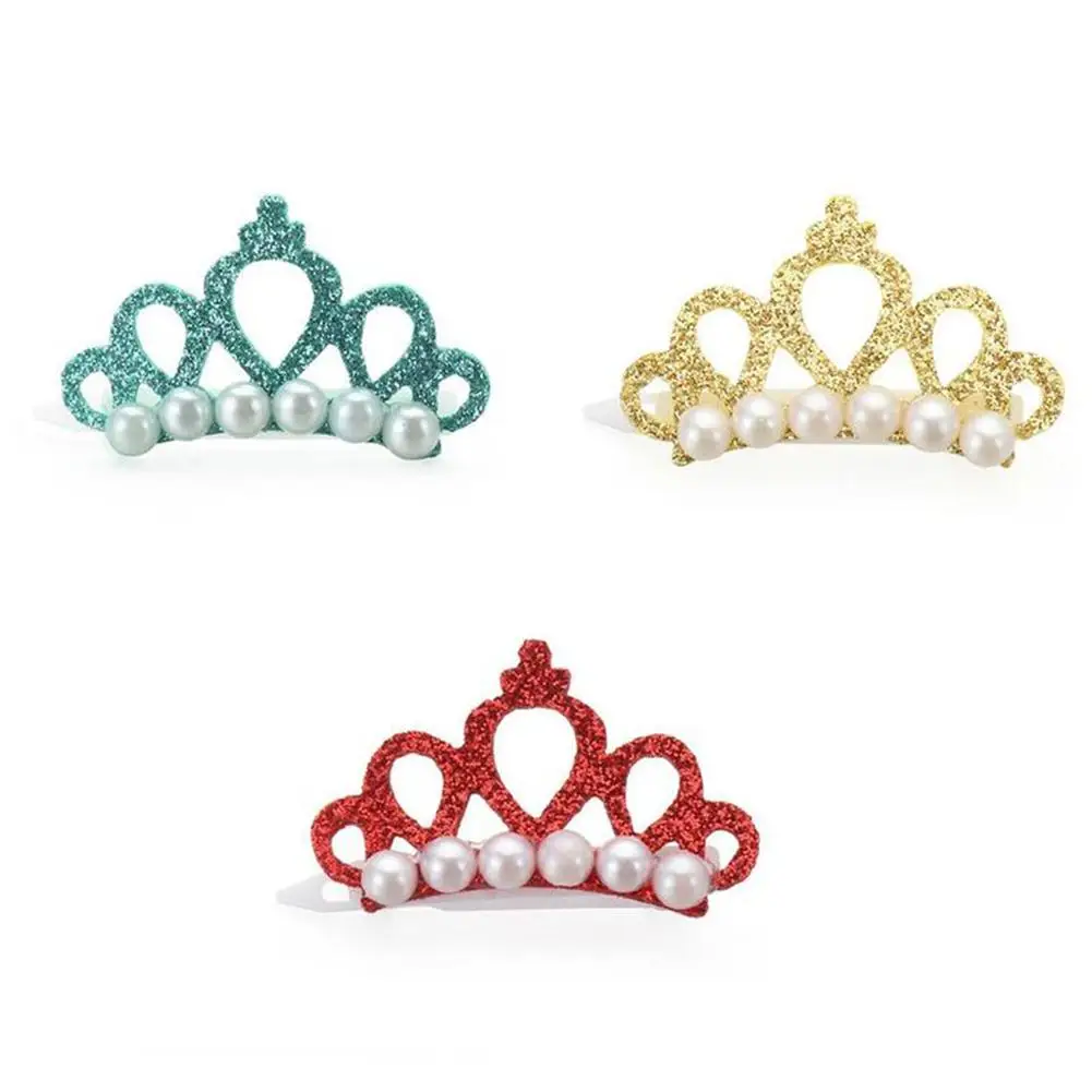 New Headdress Cat&Dog Grooming Pet Headwear Puppy Accessories Bow-tie Hairpin Hair Random Clip Crown Shape Dog Bowknot