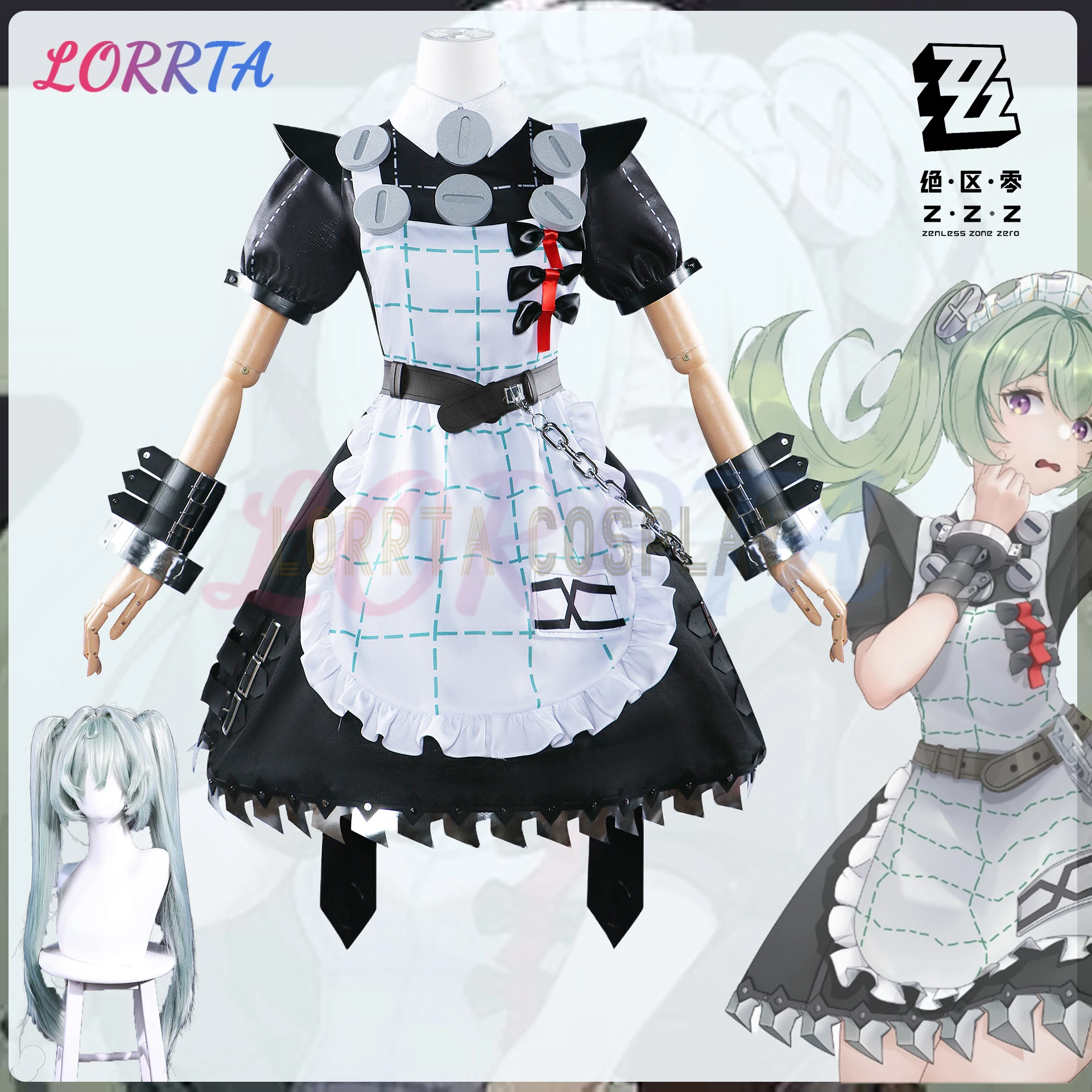 

Zenless Zone Zero Corin Wickes Cosplay Costume Wig Anime Halloween Party Costumes Comic Con Uniform Masquerade Women Game