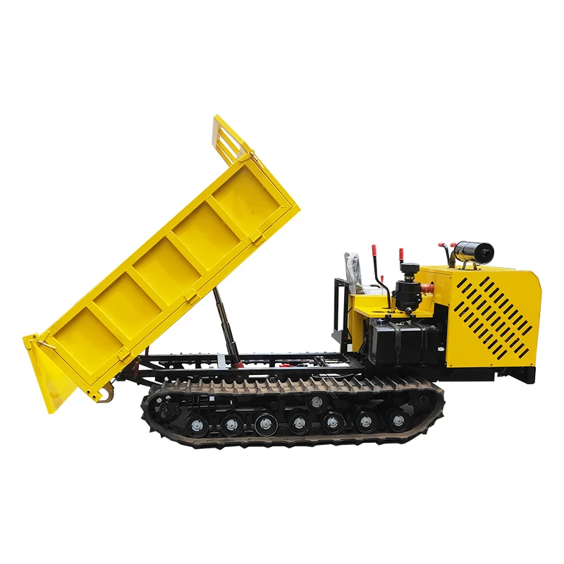 Customized Device All-terrain Crawler Dumper Off-Road Self-unloading Engineering Tracked Dumper Hydrastatic Stepless Transmissio