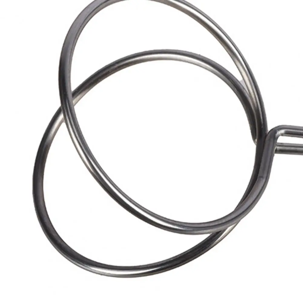 Double-ring Golf Ball Holder Golf Ball Collector Tool Iron Wire Golf Ball Retriever Tool Double Ring Clip Putter Grip for Park