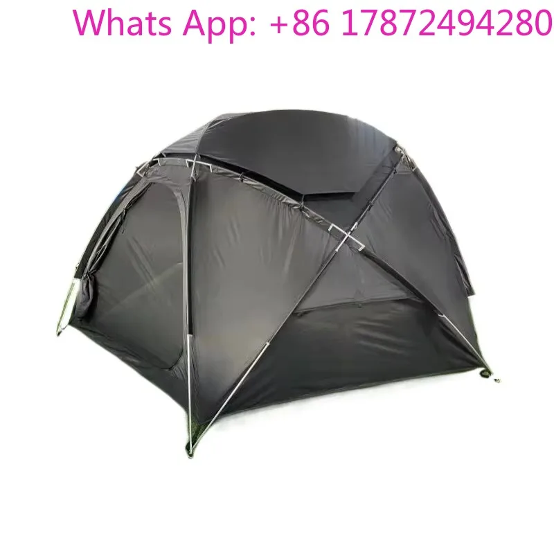 Dome Tent in Black High Quality Fabric for Outdoor Camping Starry Tent