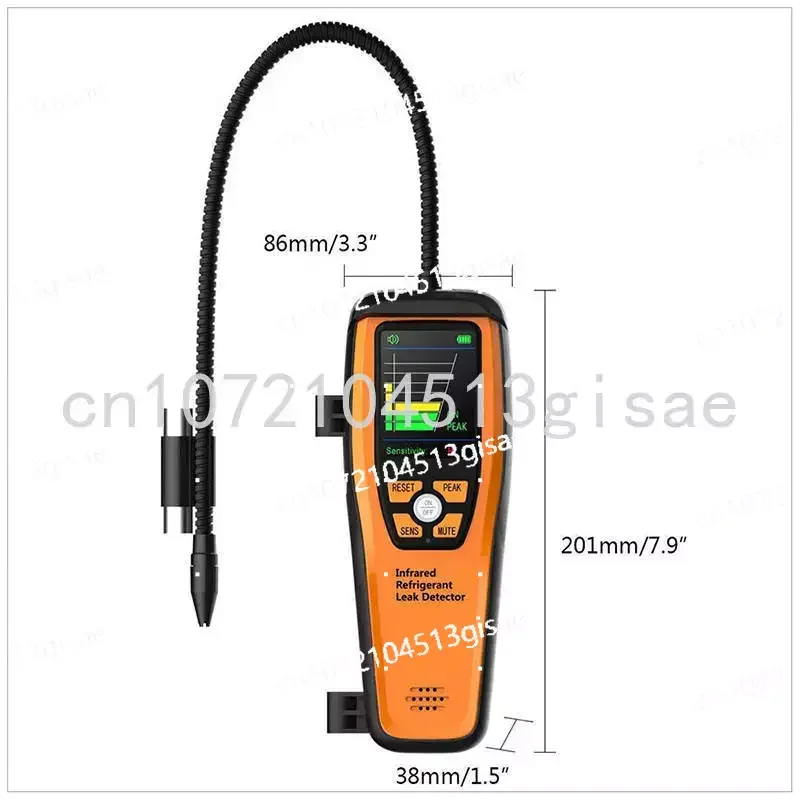 Sensitive Portable Rechargeable Refrigerant Gas Leak Detector Elitech ILD-200