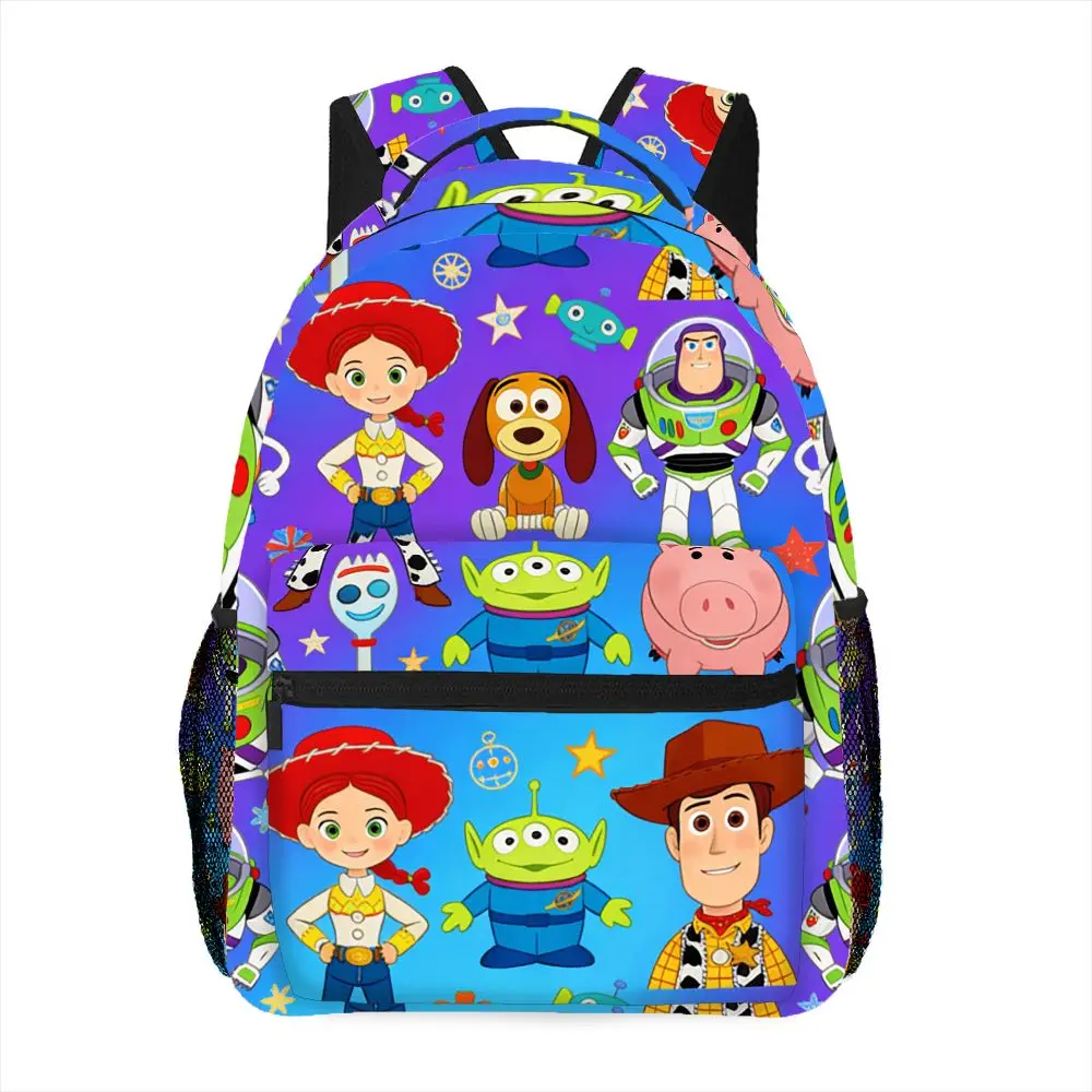

Рюкзак Disney Toy Story с изображением Вуди и Базза Лайтера, повседневная сумка, большая вместимость, высококачественный подарок, персонализированный для ежедневного использования