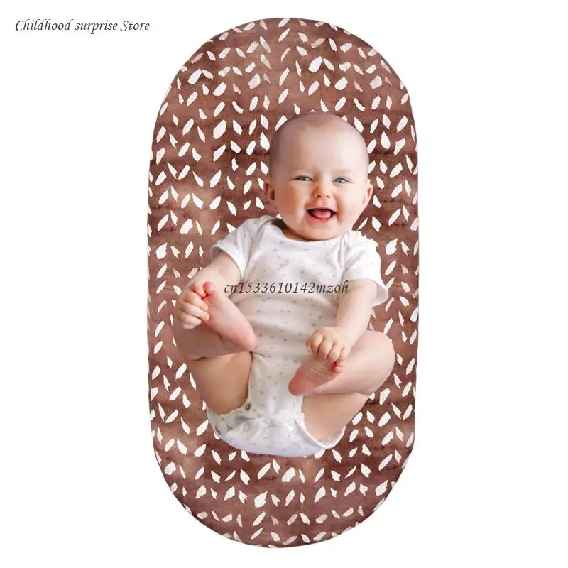 

2 Pcs Stretchy Baby Fitted Bassinet Sheets Moses Basket Oval Rectangle Pad Sheet Mattress Cover Crib Bed Sheet Dropship