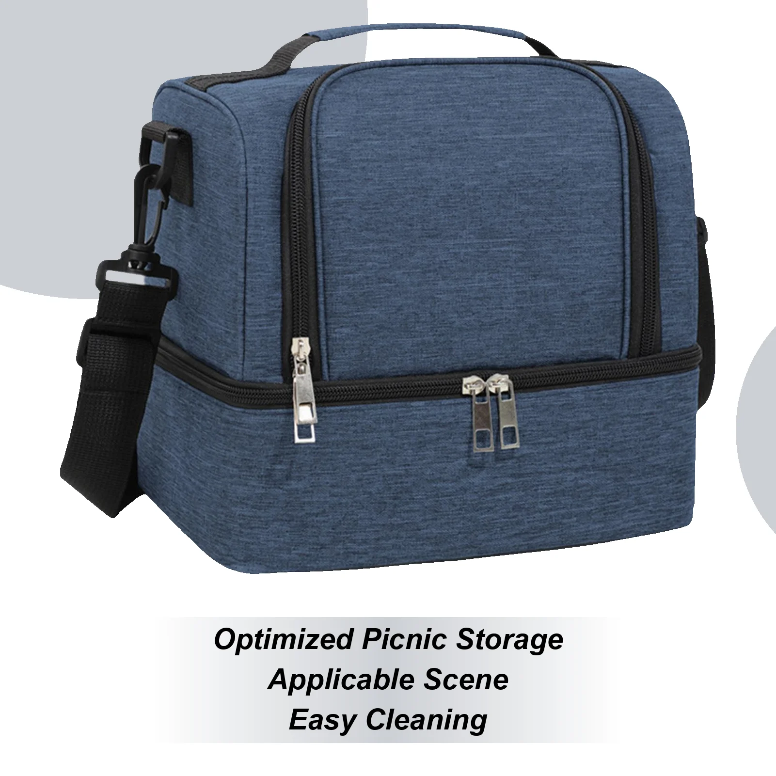 

Insulated Cooler Bag Waterproof Lunch Picnic Beach Bag Portable Pouch Waterproof Tote For Camping Work Beverage Party Drink