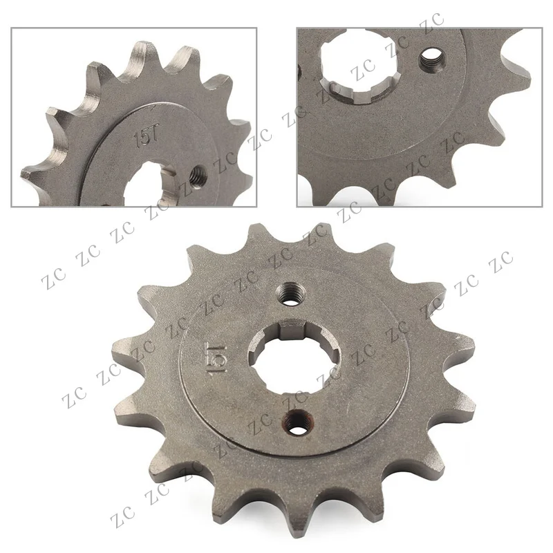 S+ 520-15T 20mm Chain Front Sprocket Cog for 125cc-250cc Dirt Pit Bike ATV Go Kart