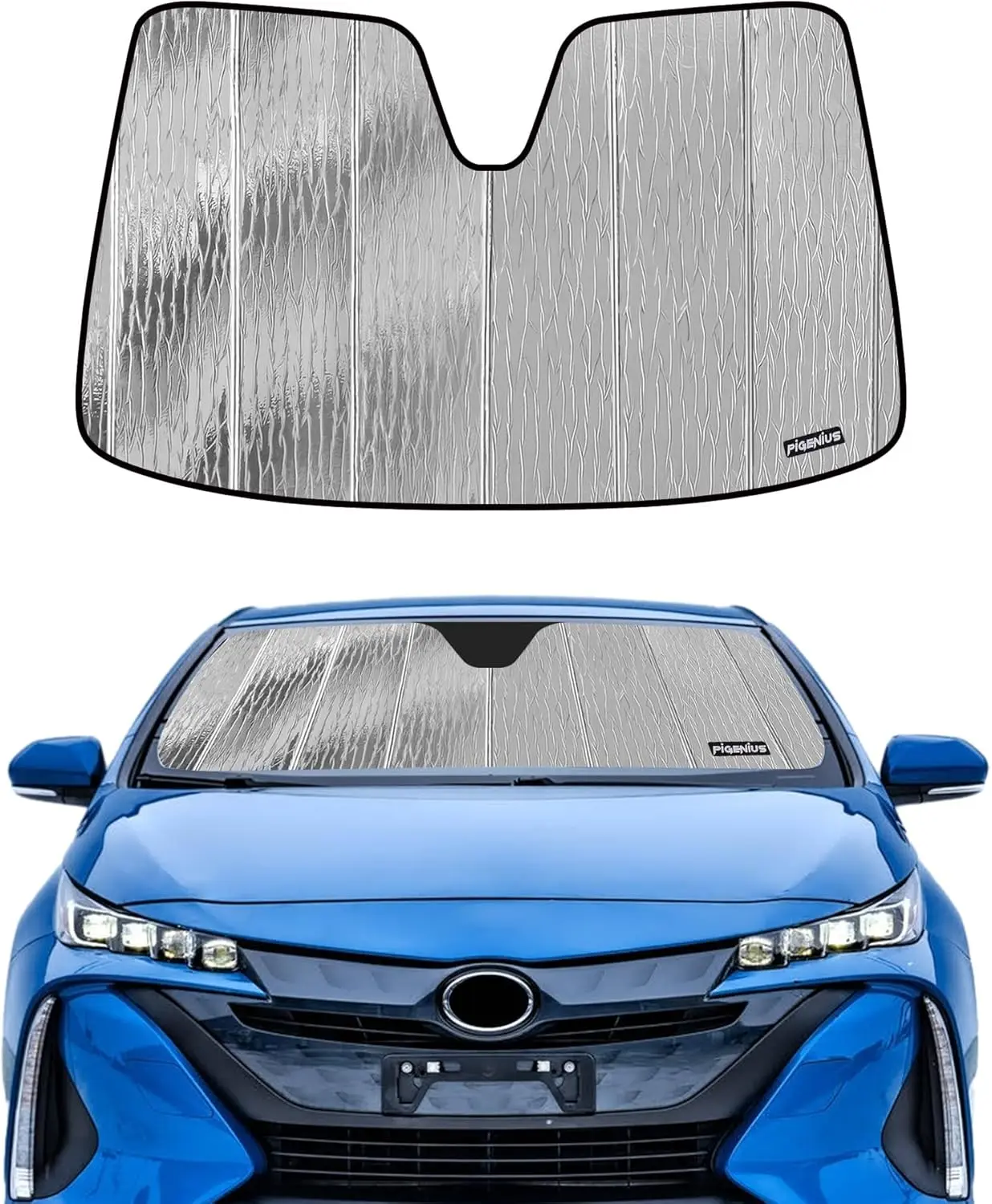 

Windshield Sunshade for Prius Prime 2017-2022 (PHEV / XW50) - Reversible