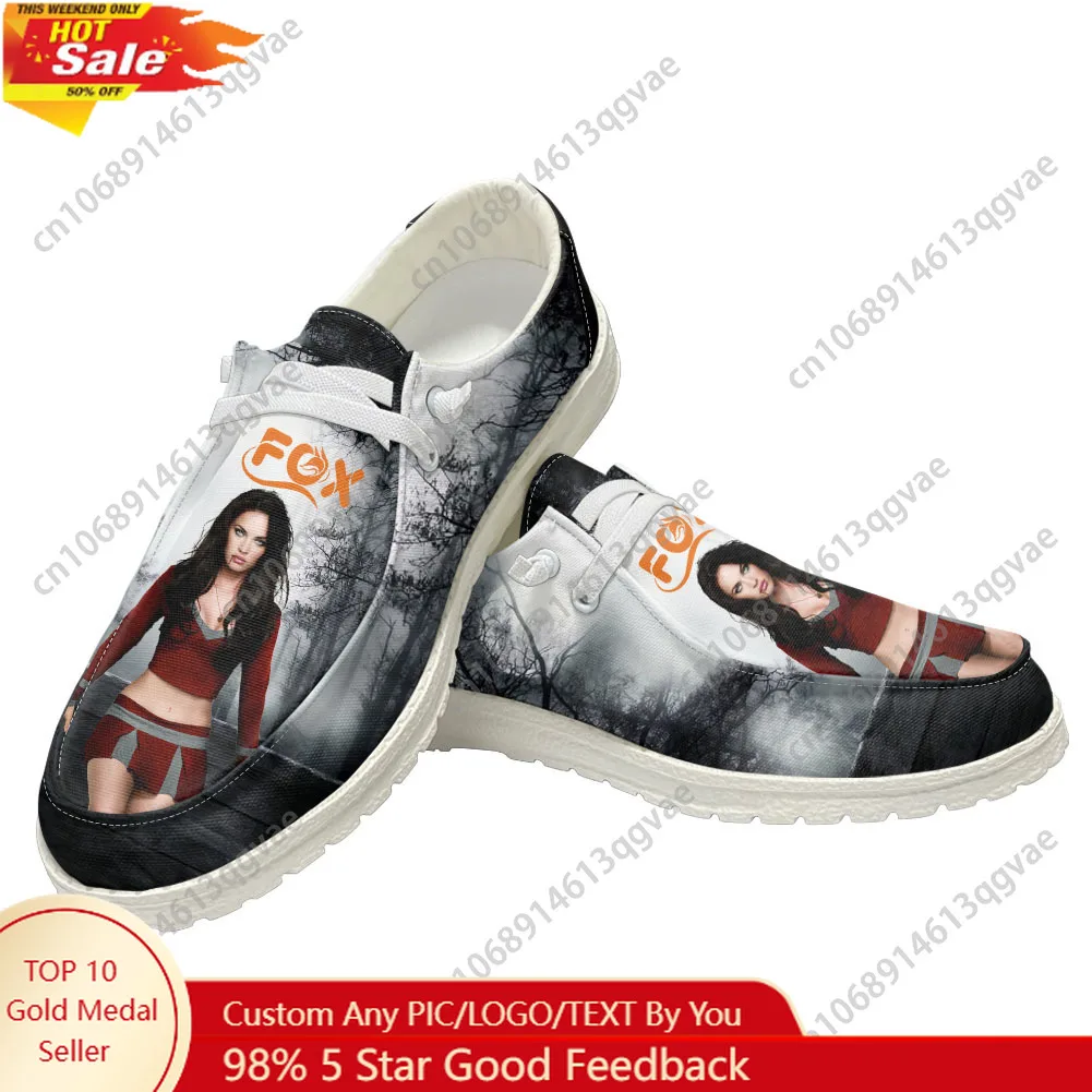 

Megan Fox Actor Singer Casual Shoes Mens Womans Flat Shoe Breathable Outdoor Lightweight High quality Flat Casual Shoes