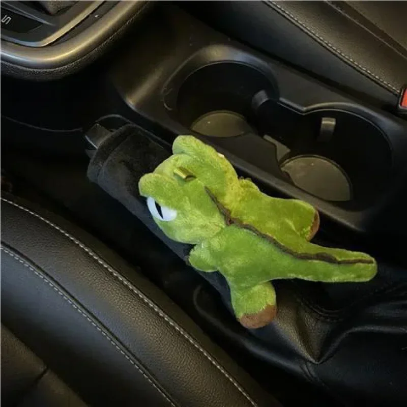 Car Handbrake Cover Gear Handle Cartoon Cute Universal Gear Protective Cover Car Decoration Set Deocrotive Accessries Ornaments