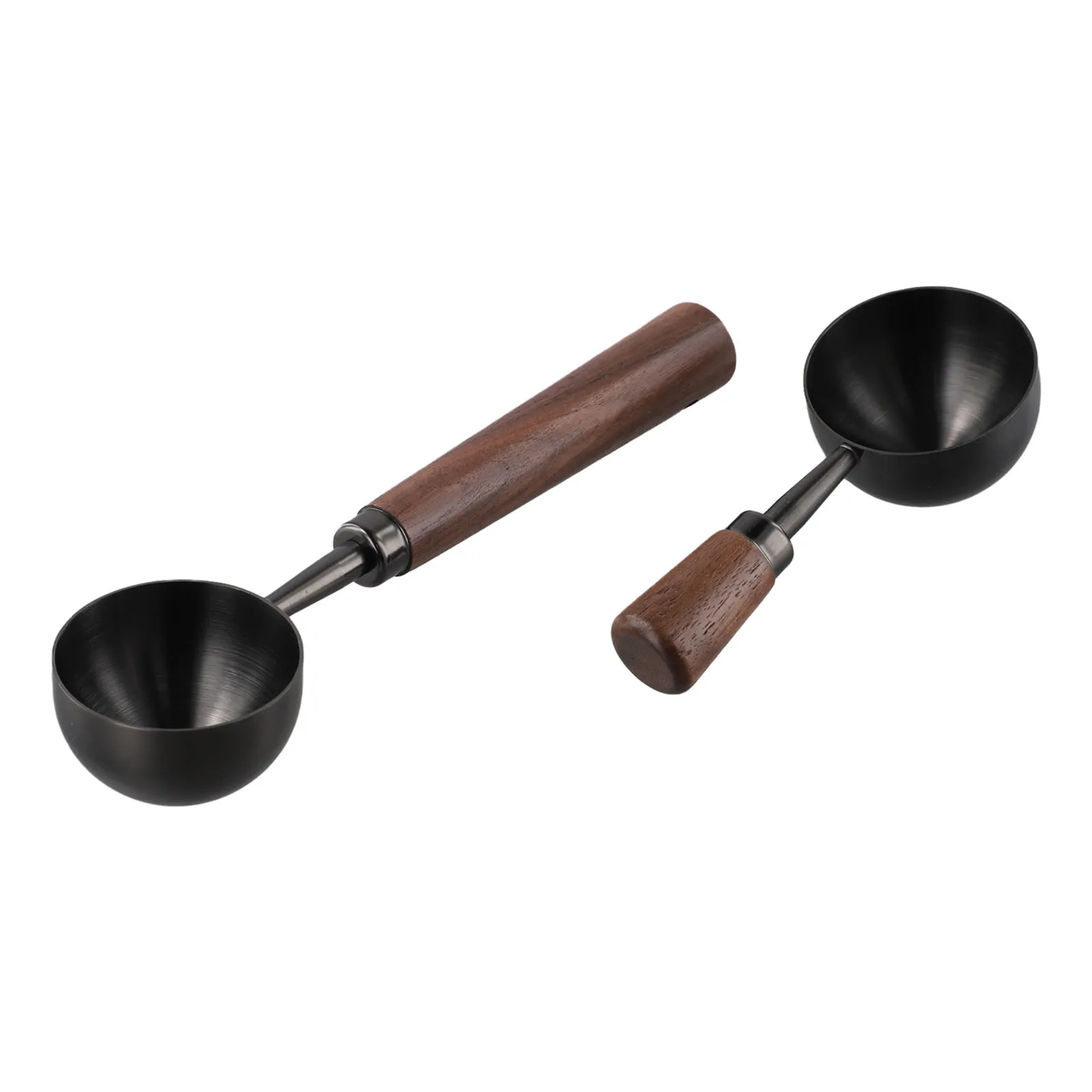 

Tasteful Addition to Your Kitchen Sophisticated Design of a Dual Handle Spoon Set Made from Metal & Natural Wood