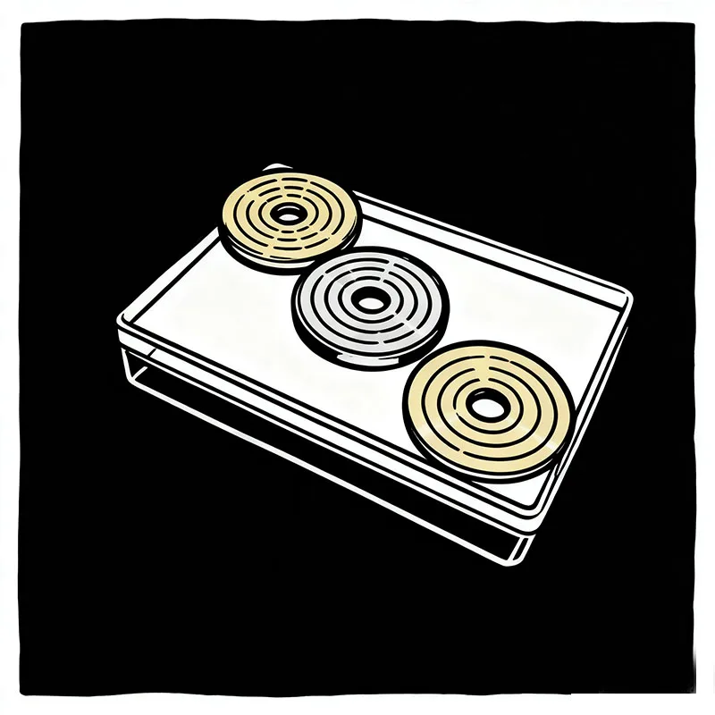 Transposition Coins Magic Trick – Hollow Silver & Copper Coins Swap Hands Close-Up Illusion Magician Prop
