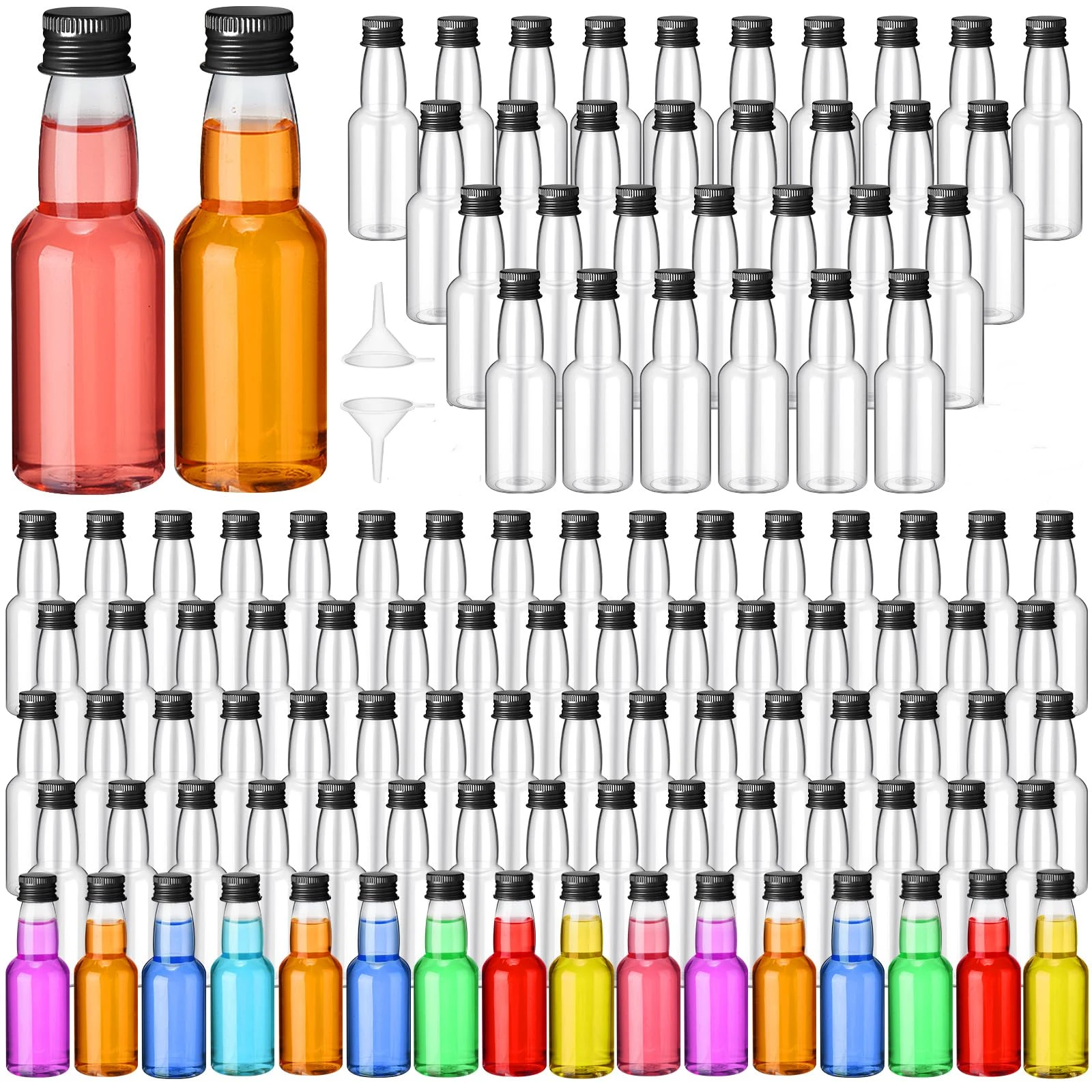 30 Packungen Mini-Schnaps flaschen, wieder verwendbare leere Spiritus flasche 0.85/1.7/5 Unzen Spiritus flaschen Party bevorzugungen, Baby party, Hochzeiten