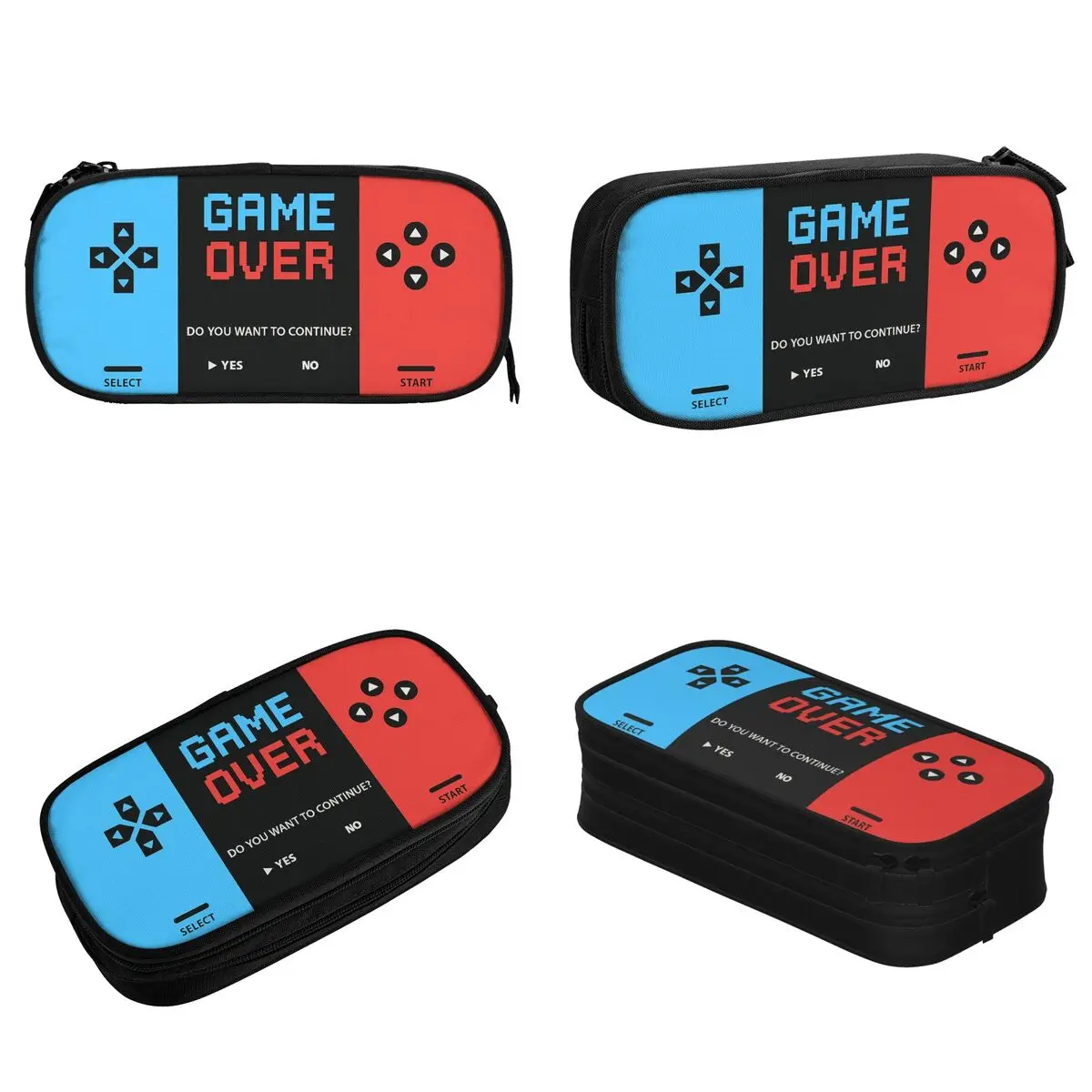 Video Game Gaming Controller Pencil Case Pencilcases Pen Holder for Student Big Capacity Bag School Supplies Cosmetic Stationery