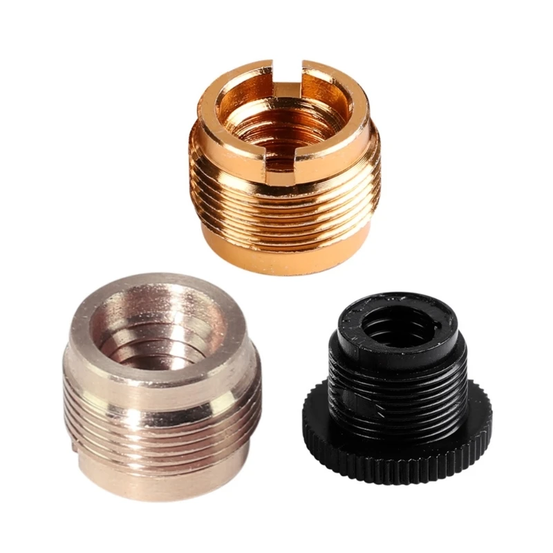 

10Pcs 5/8" to 3/8" Threaded Nut Screw Adapters Microphone Clip Holder Nut Thread Screw Adapter For Microphone Stand