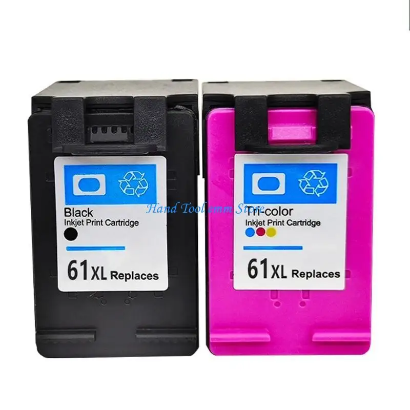 H37F Black/ Tri-Color Cartridge for HP61xl Deskjet Envy4500 HP2620 HP3510 HP1510