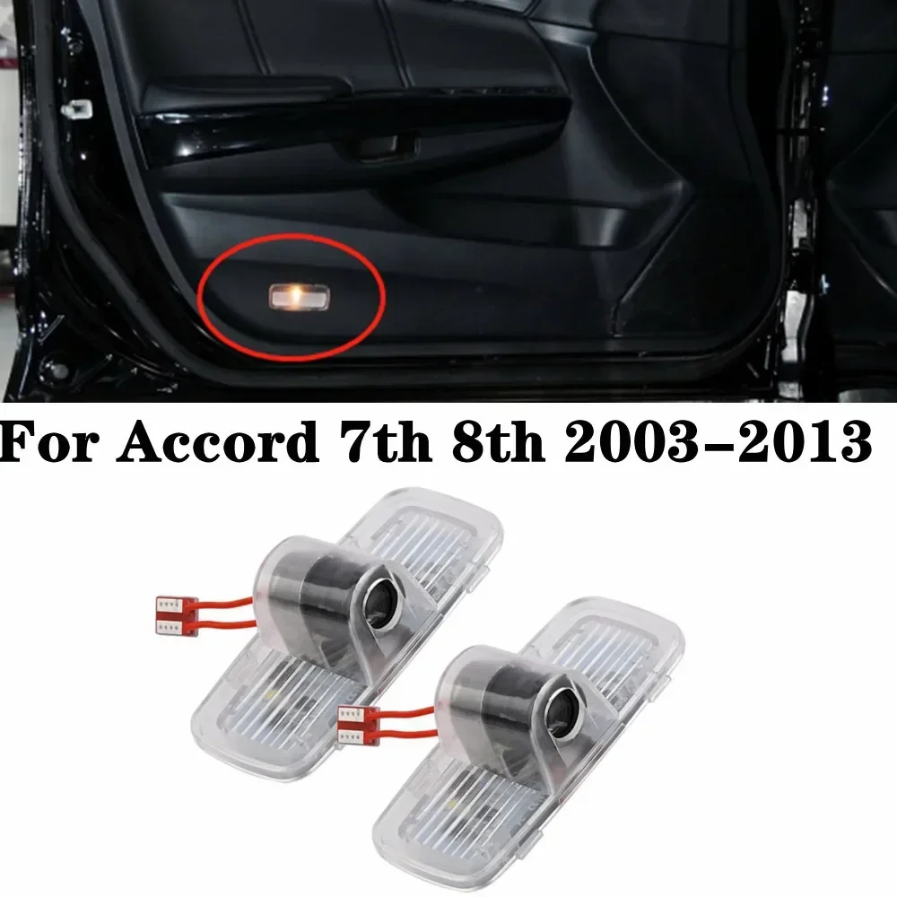 2X Led Car Door Welcome Light Ghost Shadow Projector Logo Light For Accord 10th 7th 8th 9th 2003-2022 Auto Accessories