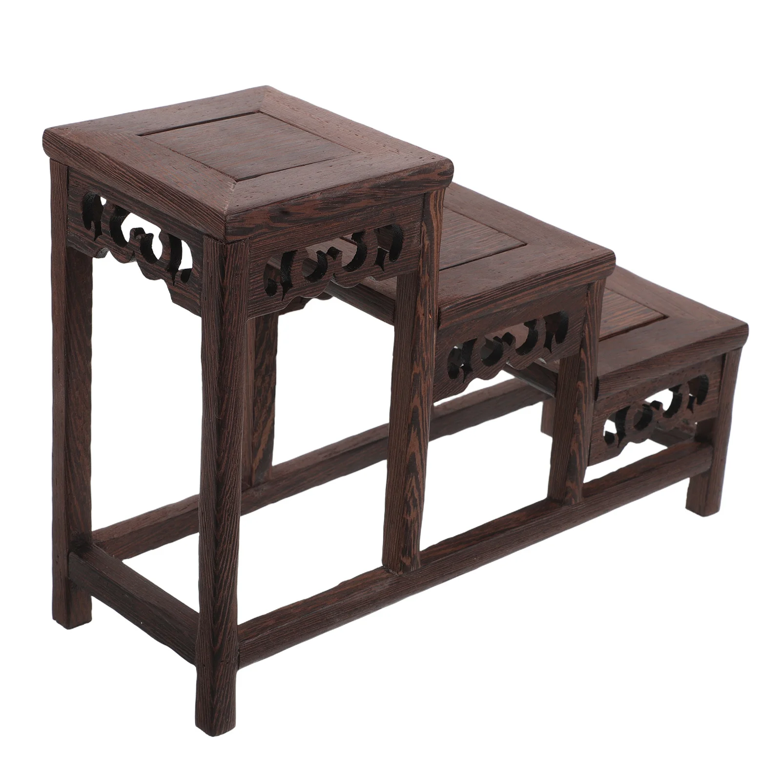 

Wood Display Stand Elegant Craftsmanship For Collectibles Shelf Rustic Display Rack For Home Office Decor Flower Plant